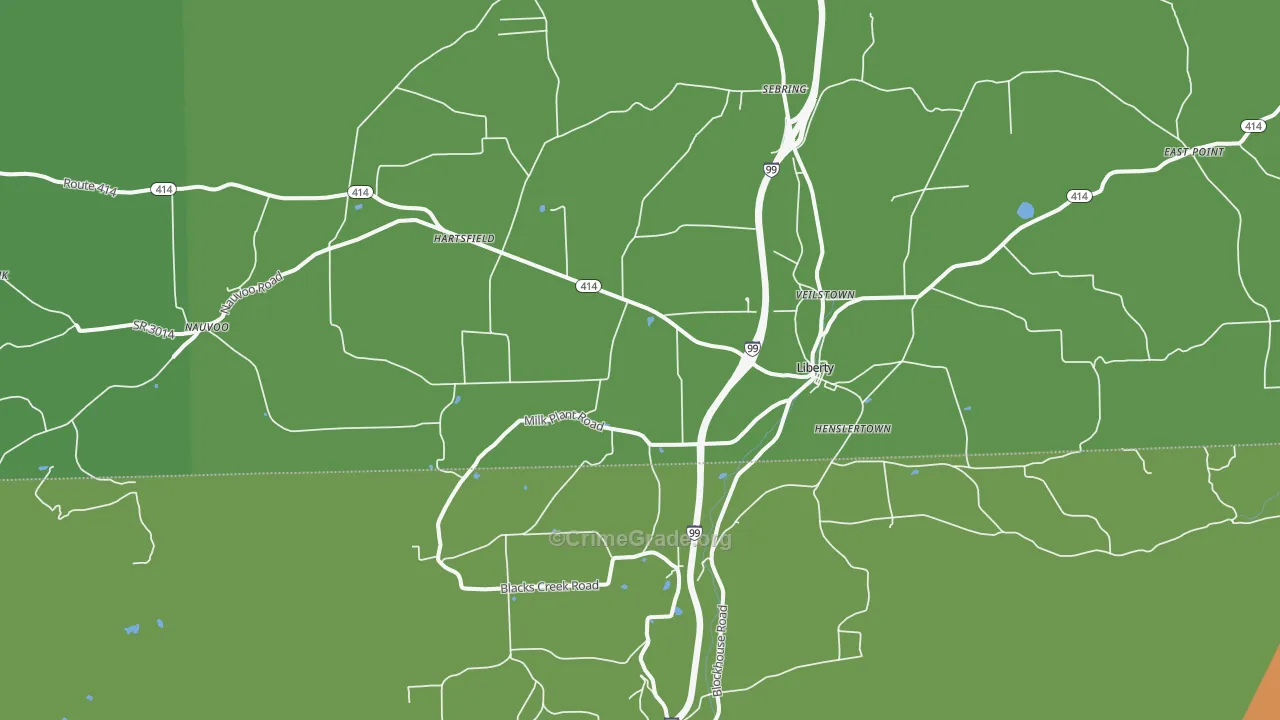 16930, PA Map of Drug-Related Crime Rates
