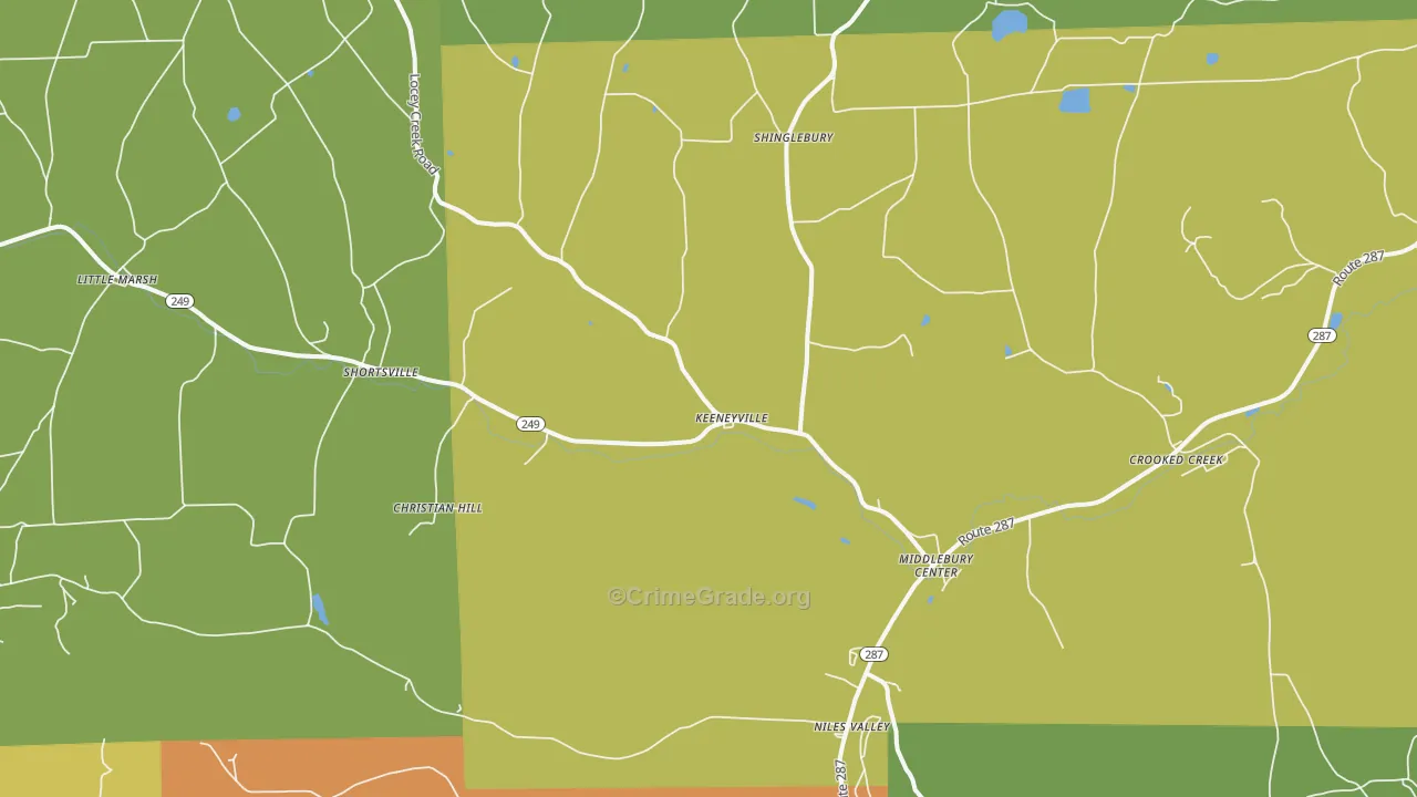 16935, PA Map of Drug-Related Crime Rates