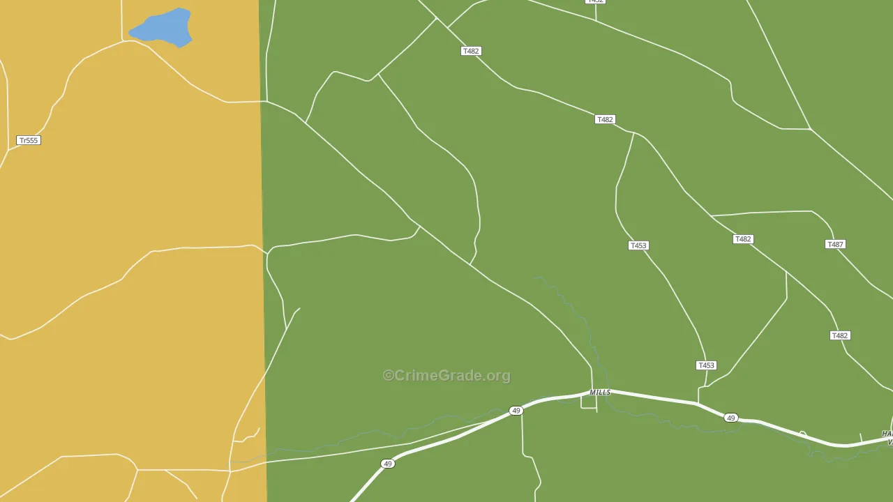 16937, PA Map of Drug-Related Crime Rates