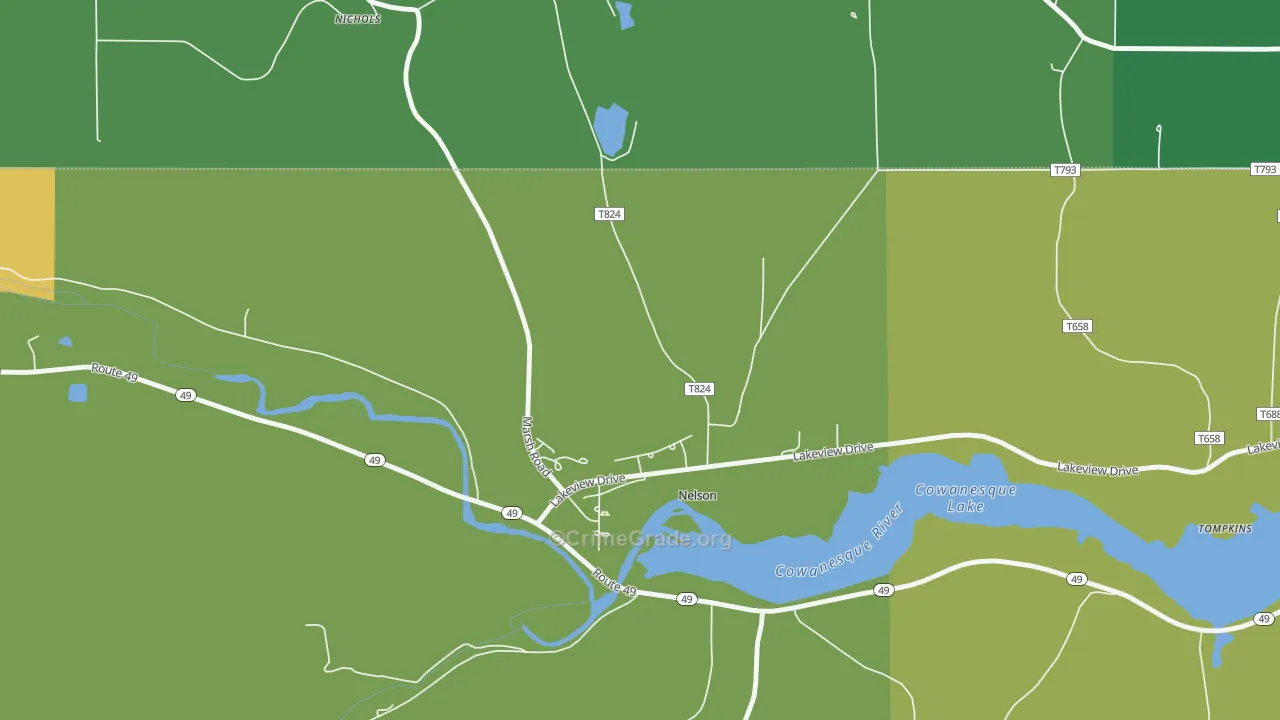 16940, PA Map of Drug-Related Crime Rates