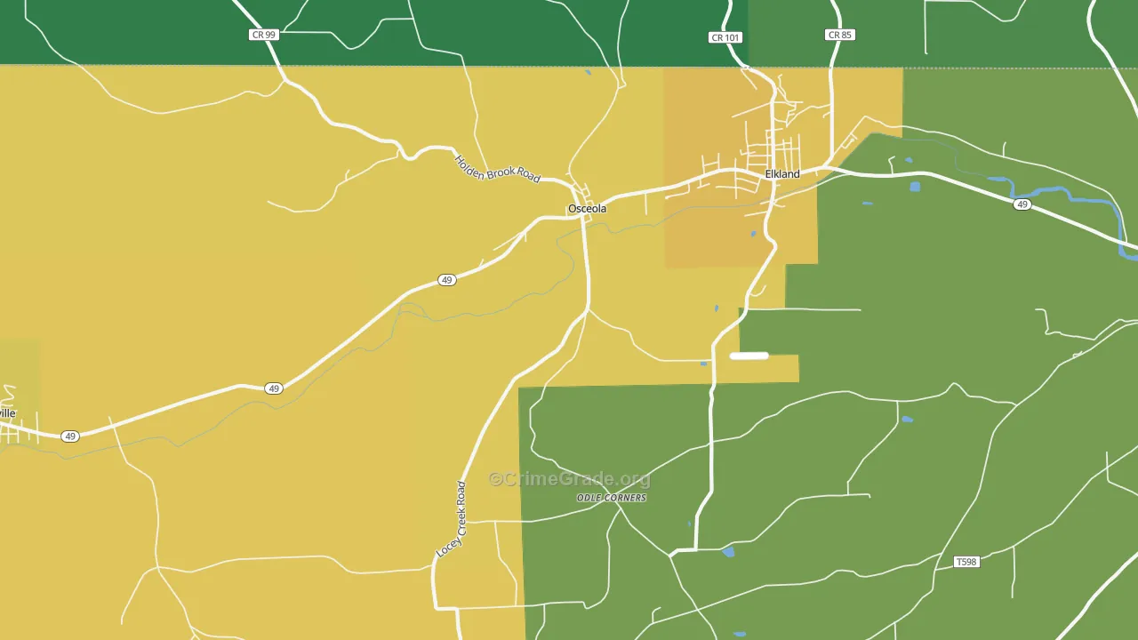 16942, PA Map of Drug-Related Crime Rates