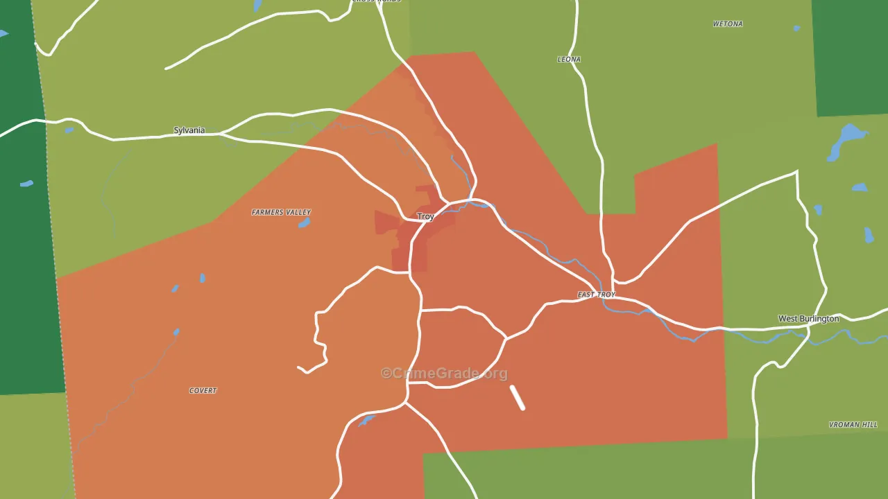 16947, PA Map of Drug-Related Crime Rates
