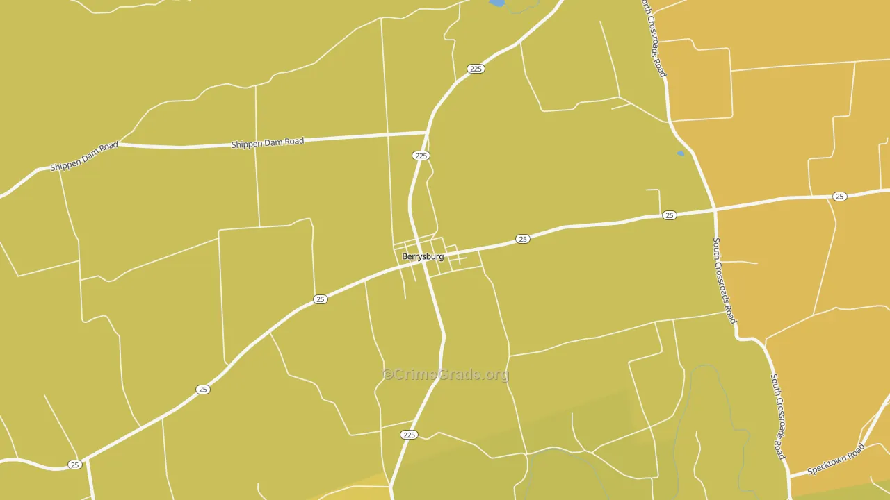 17005, PA Map of Drug-Related Crime Rates