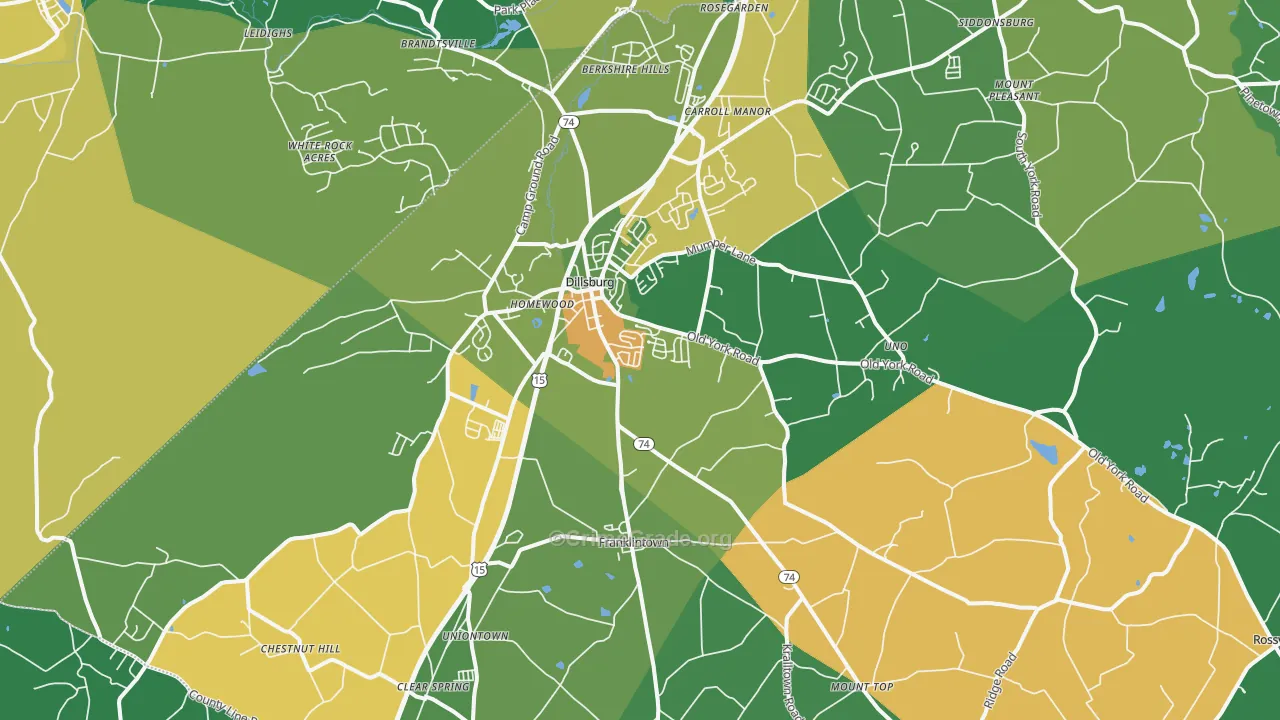 17019, PA Map of Drug-Related Crime Rates