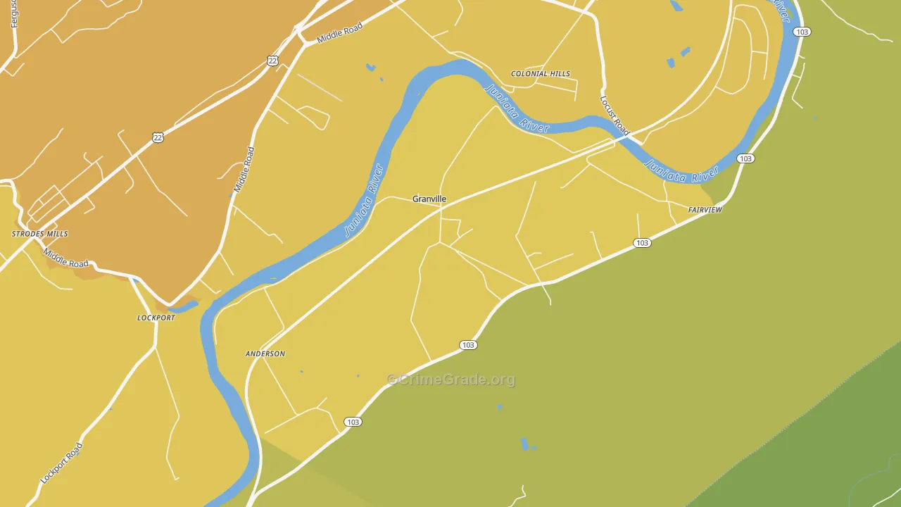 17029, PA Map of Drug-Related Crime Rates