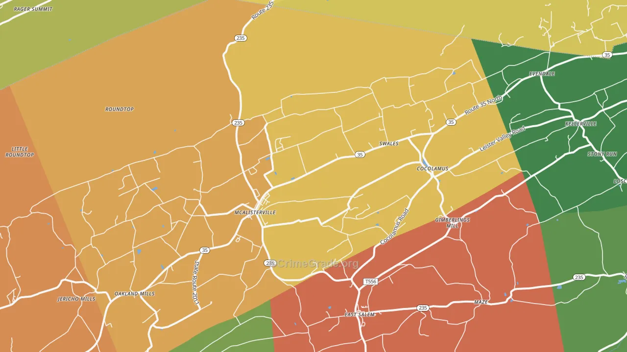 17049, PA Map of Drug-Related Crime Rates