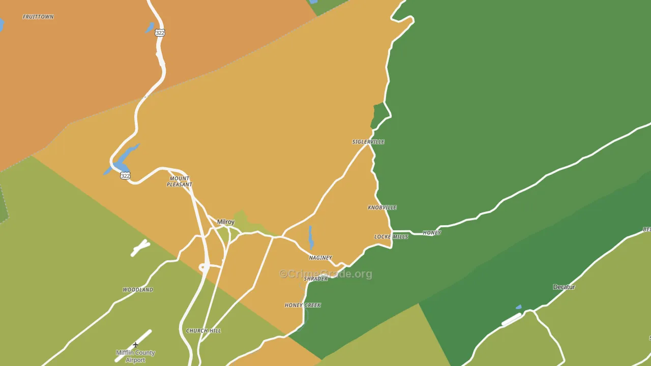 17063, PA Map of Drug-Related Crime Rates