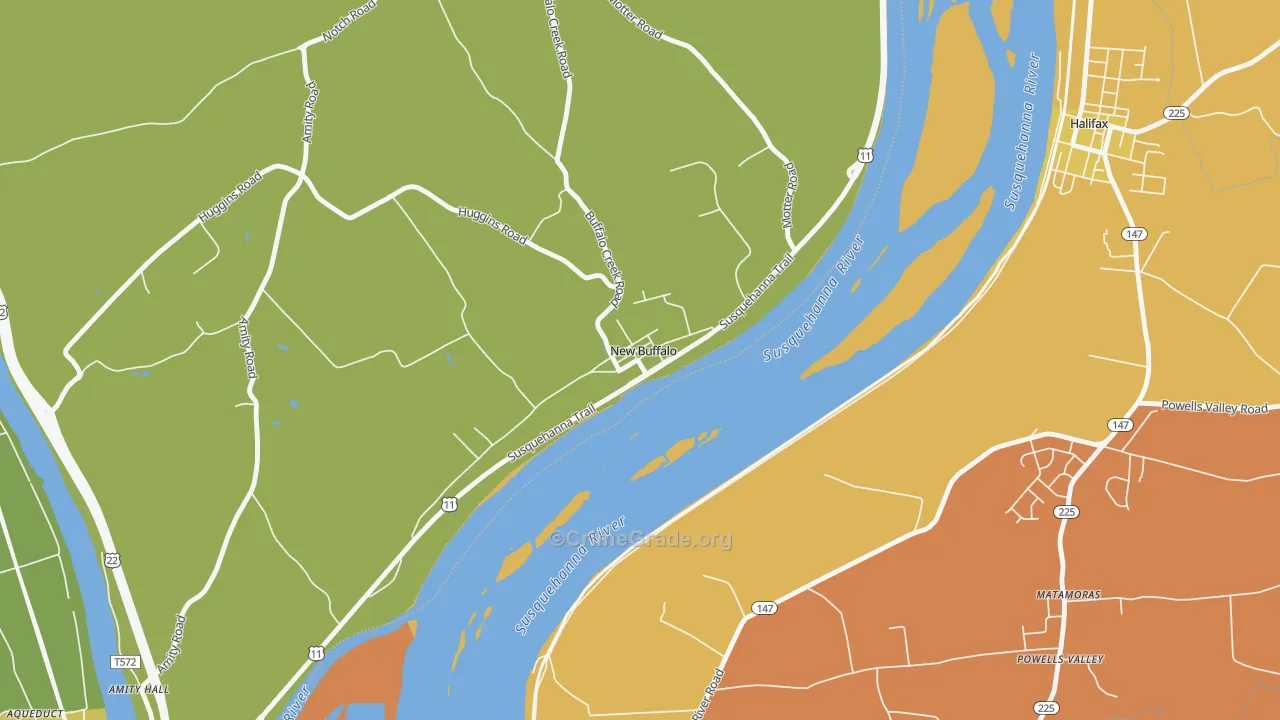 17069, PA Map of Drug-Related Crime Rates