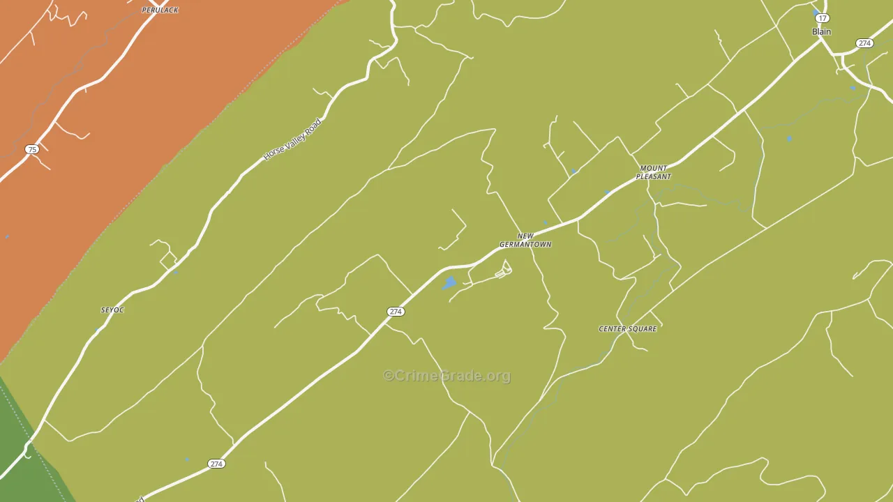 17071, PA Map of Drug-Related Crime Rates