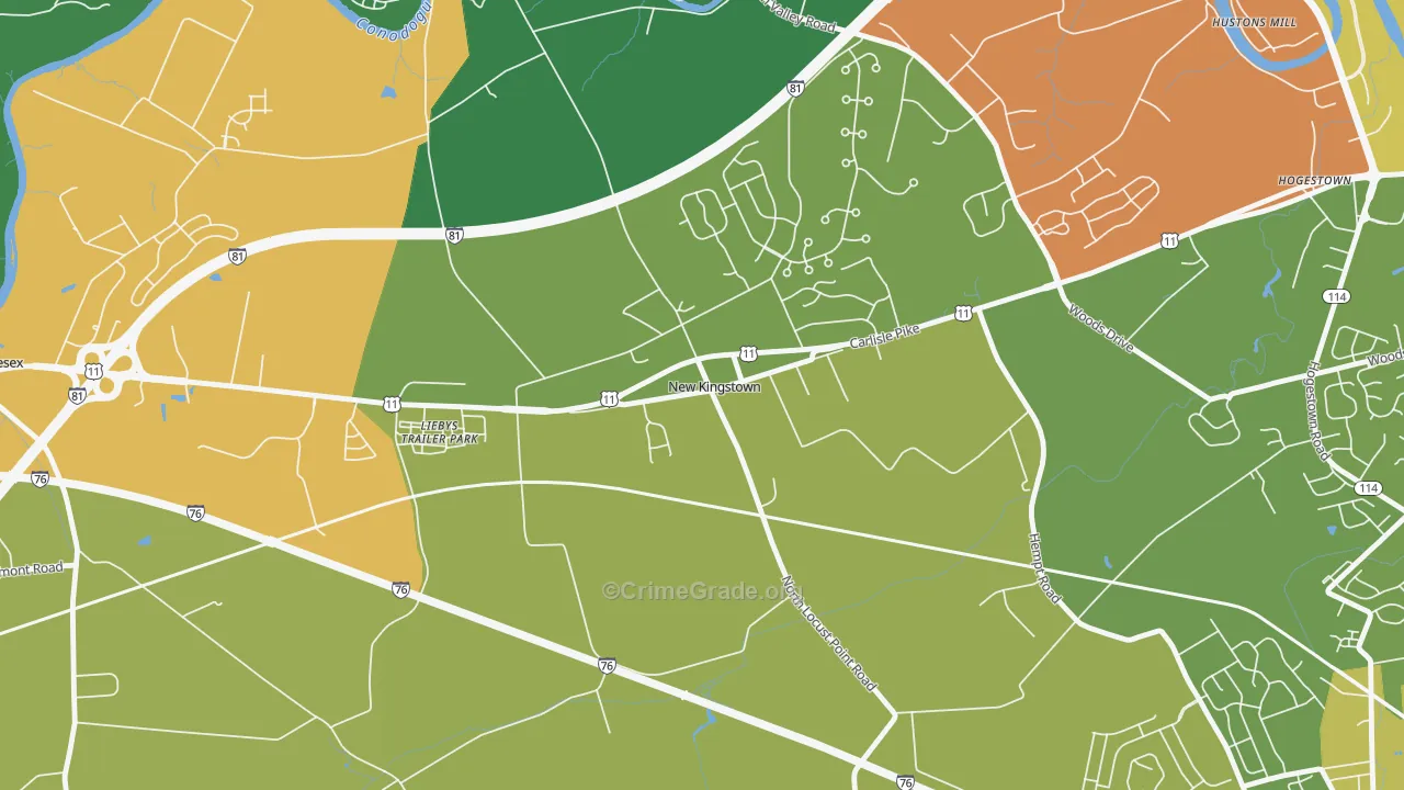 17072, PA Map of Drug-Related Crime Rates