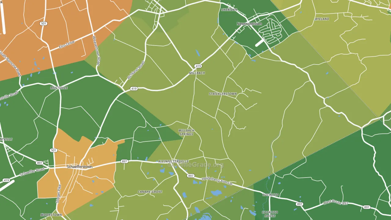 17073, PA Map of Drug-Related Crime Rates
