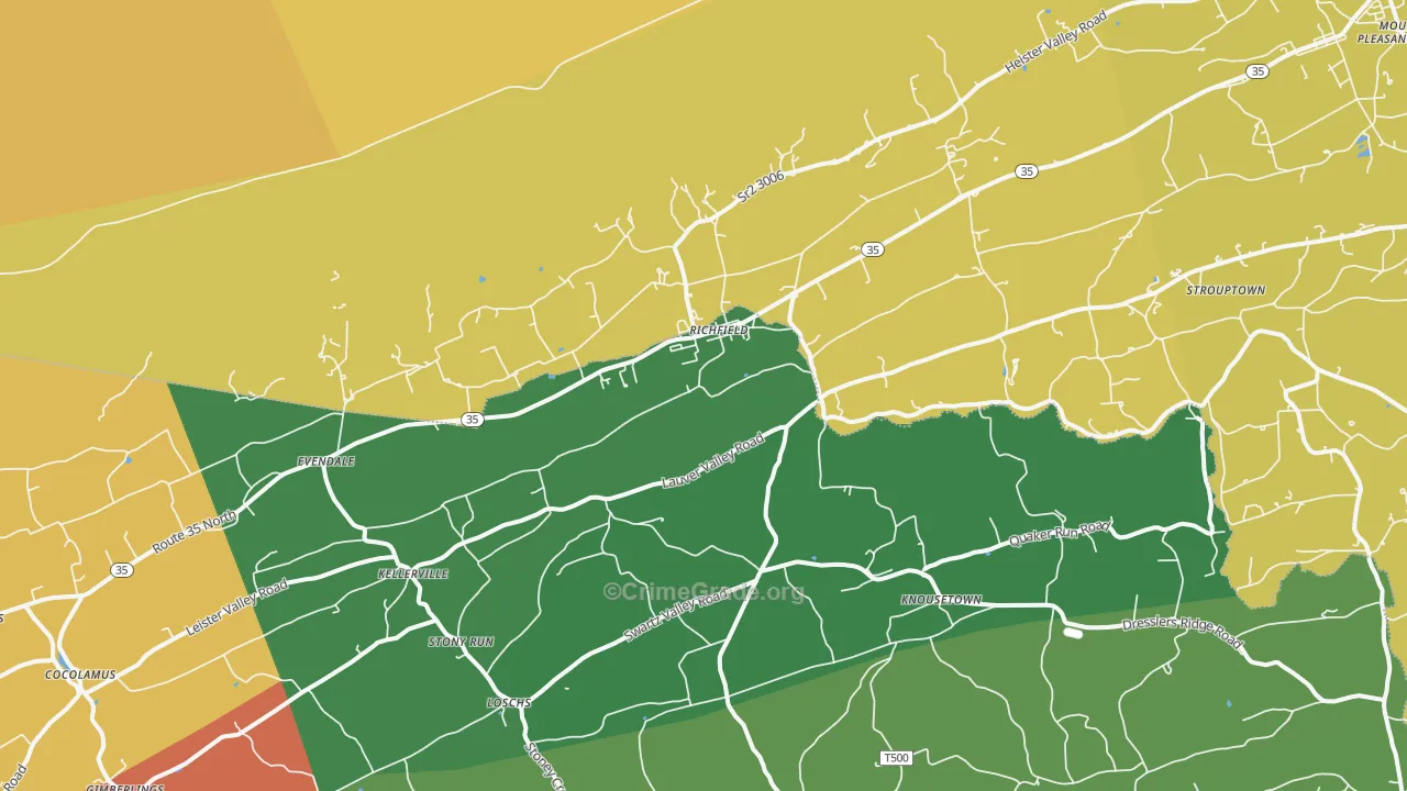 17086, PA Map of Drug-Related Crime Rates