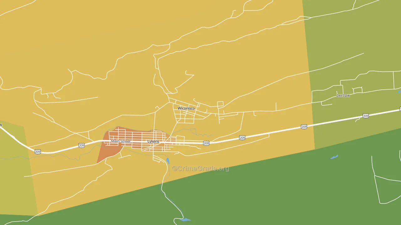 17097, PA Map of Drug-Related Crime Rates