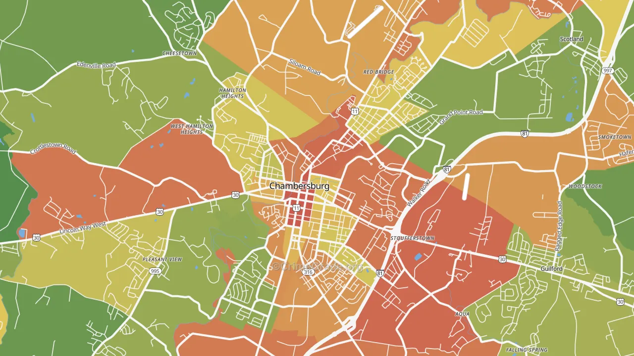 17201, PA Map of Drug-Related Crime Rates