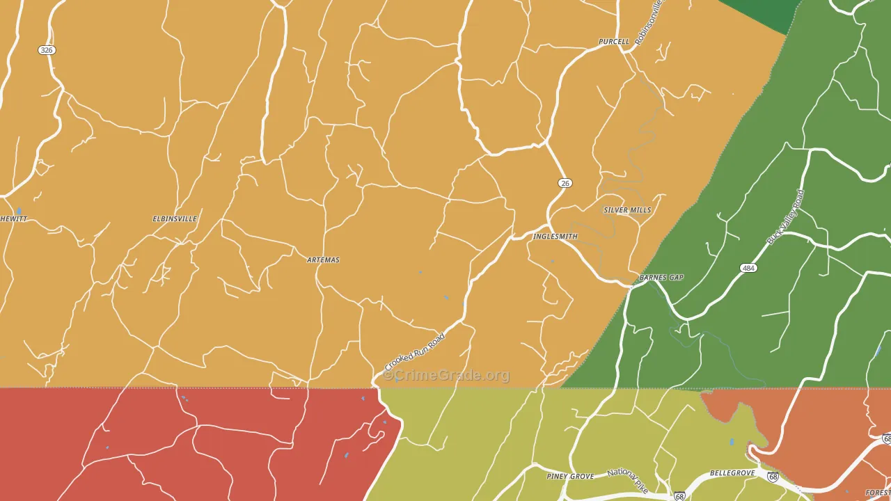17211, PA Map of Drug-Related Crime Rates