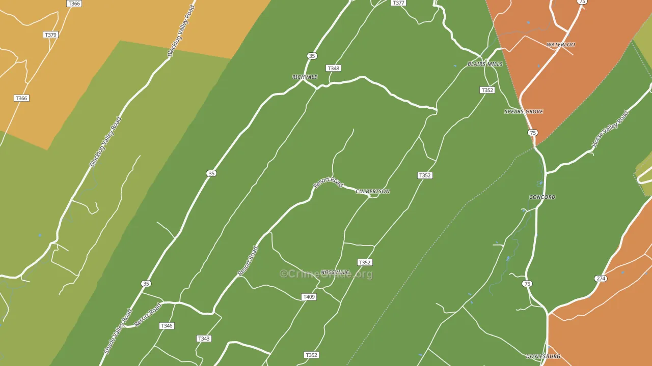 17213, PA Map of Drug-Related Crime Rates