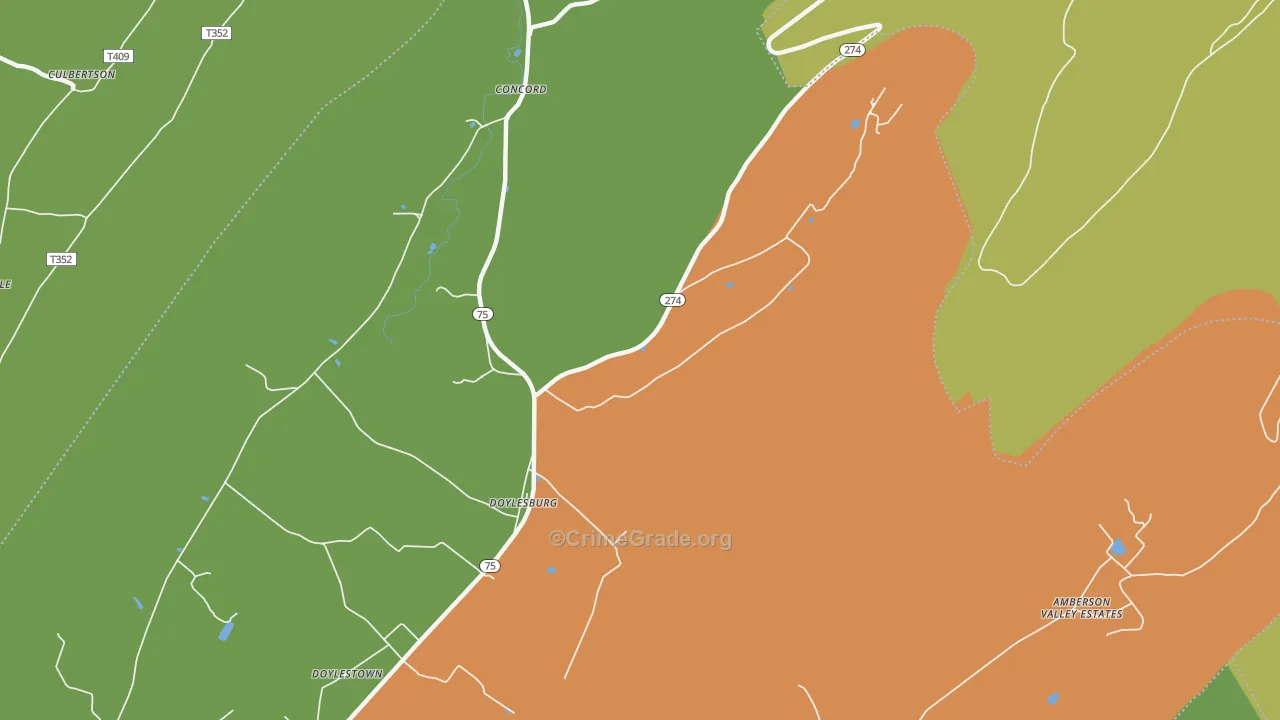 17219, PA Map of Drug-Related Crime Rates