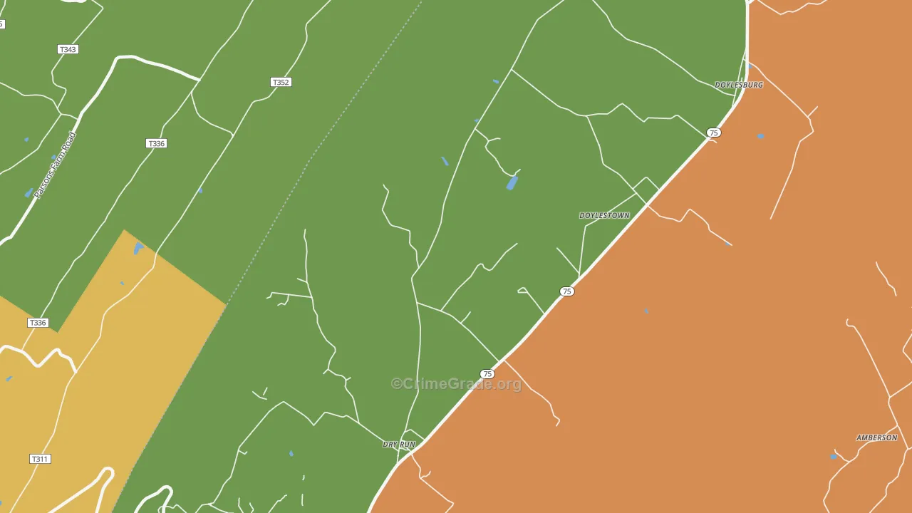 17220, PA Map of Drug-Related Crime Rates