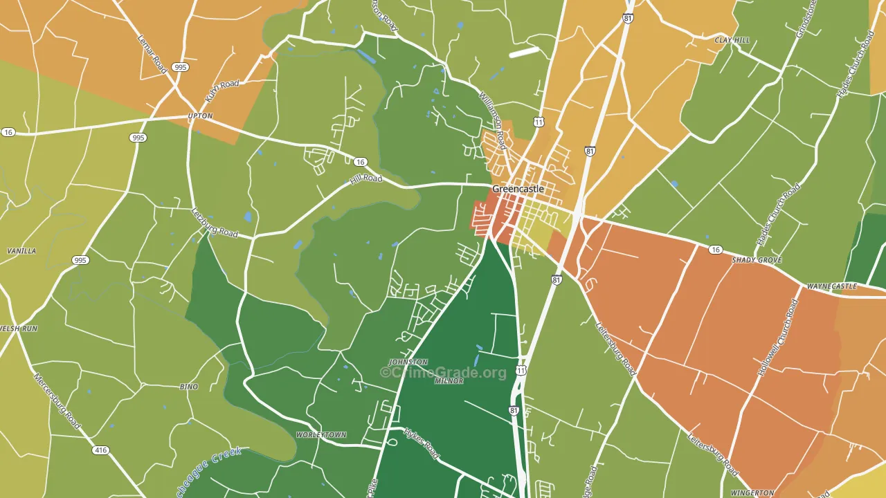 17225, PA Map of Drug-Related Crime Rates