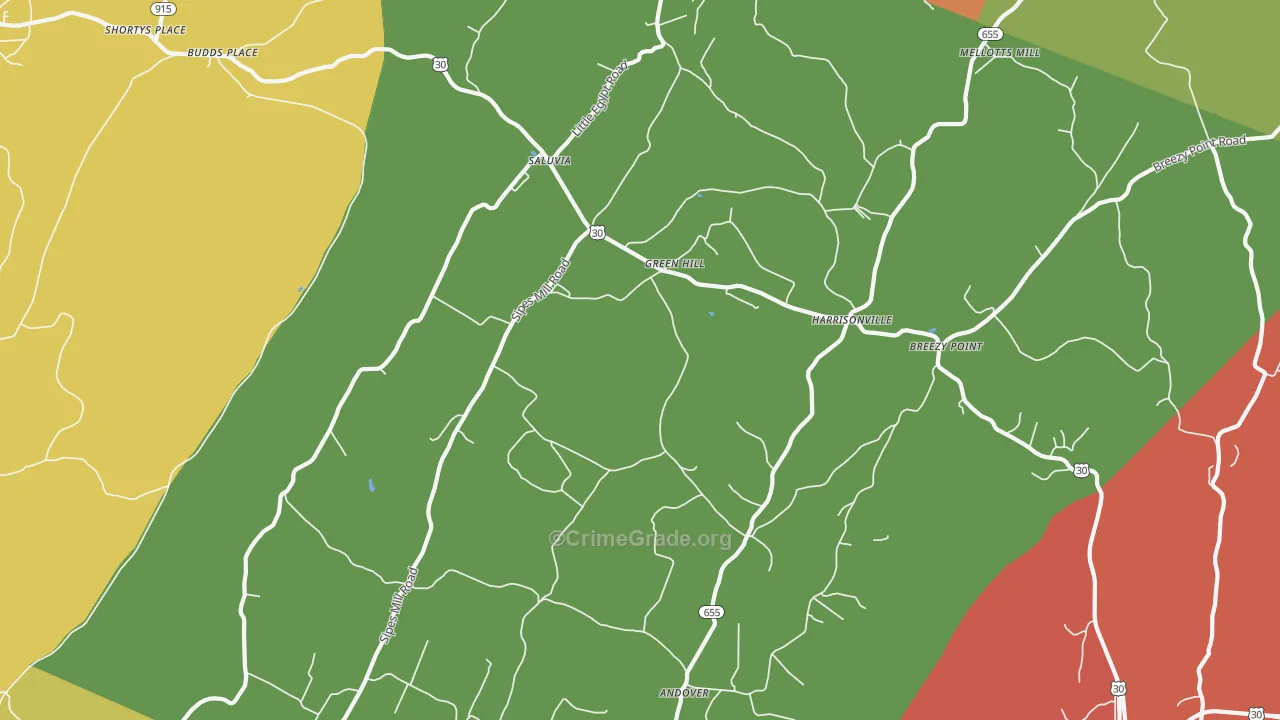17228, PA Map of Drug-Related Crime Rates