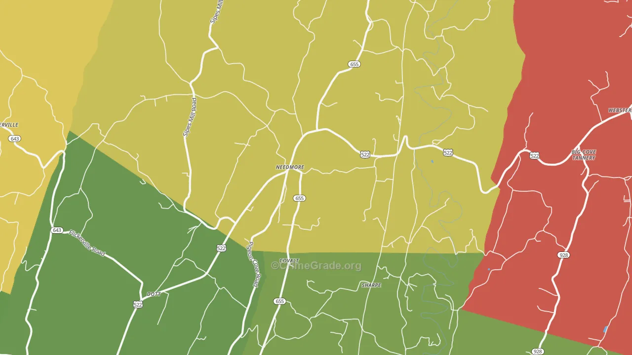 17238, PA Map of Drug-Related Crime Rates