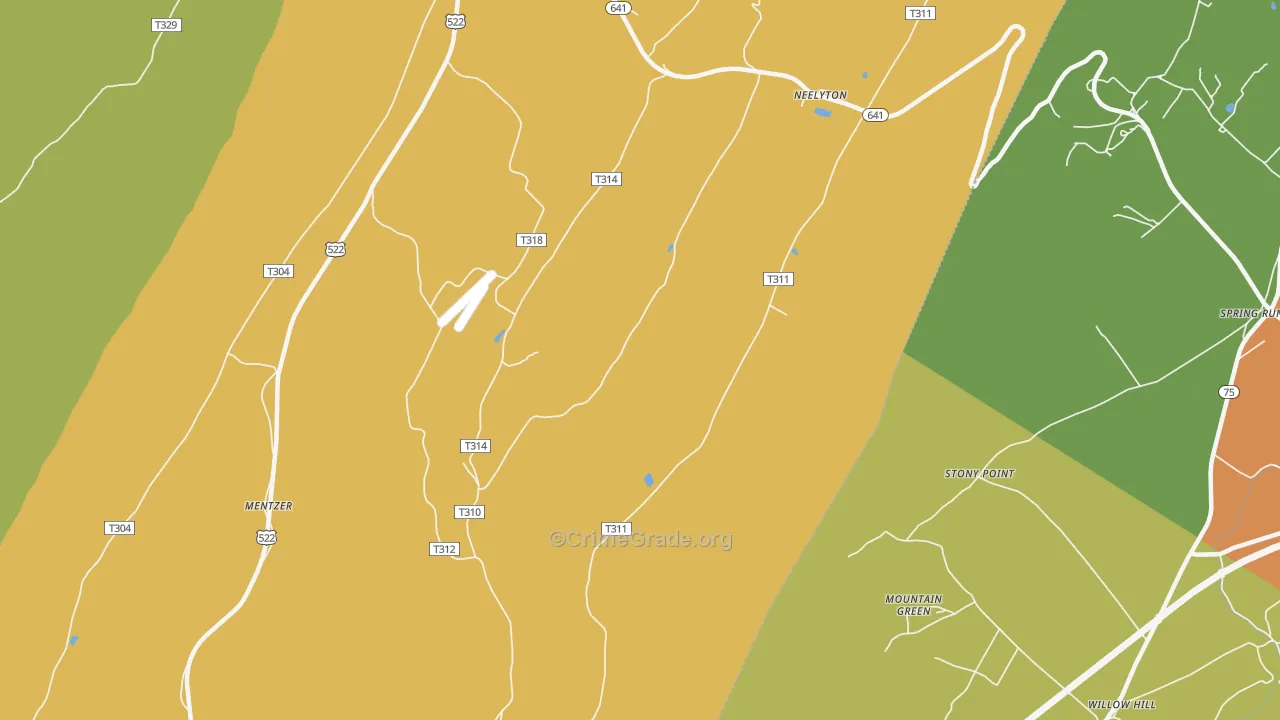 17239, PA Map of Drug-Related Crime Rates