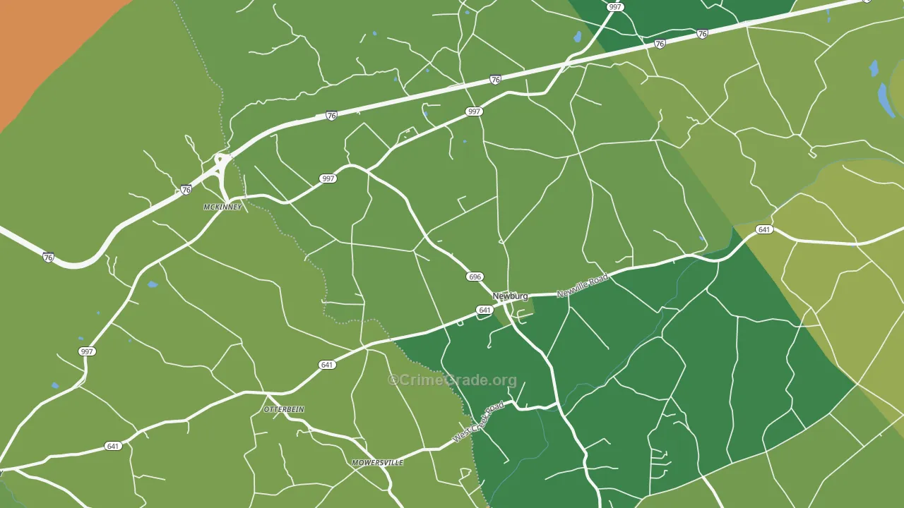 17240, PA Map of Drug-Related Crime Rates