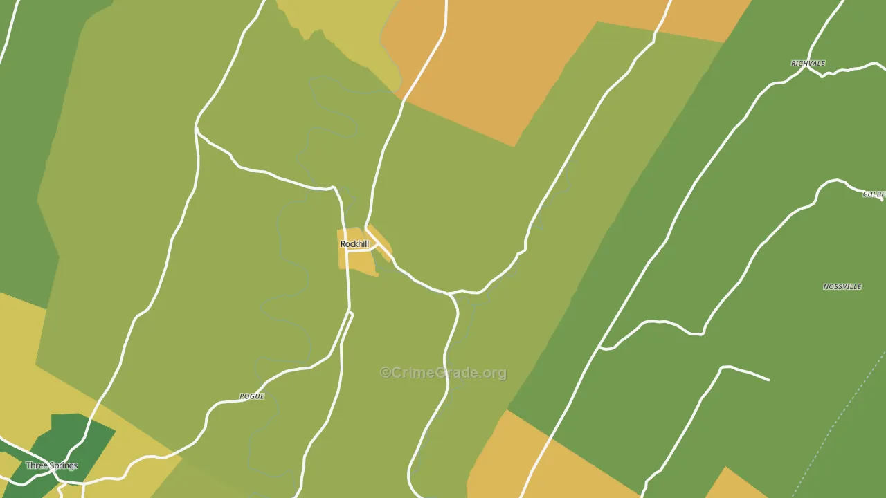 17243, PA Map of Drug-Related Crime Rates