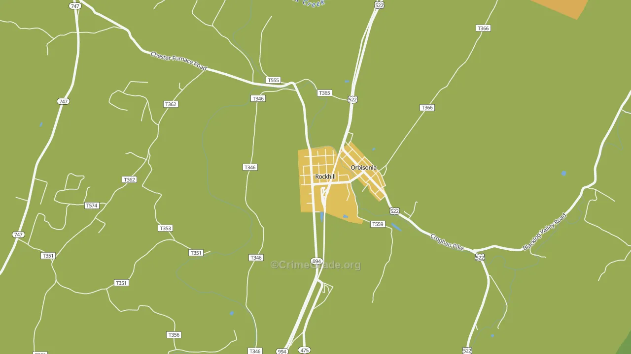 17249, PA Map of Drug-Related Crime Rates