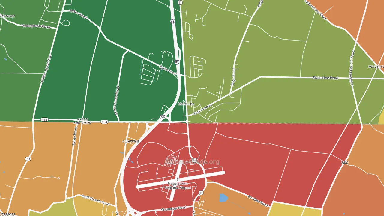 17263, PA Map of Drug-Related Crime Rates