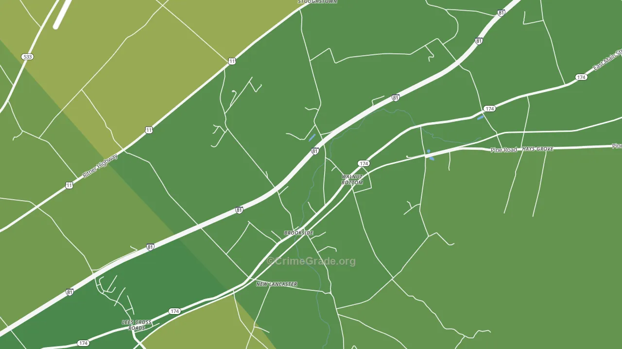 17266, PA Map of Drug-Related Crime Rates