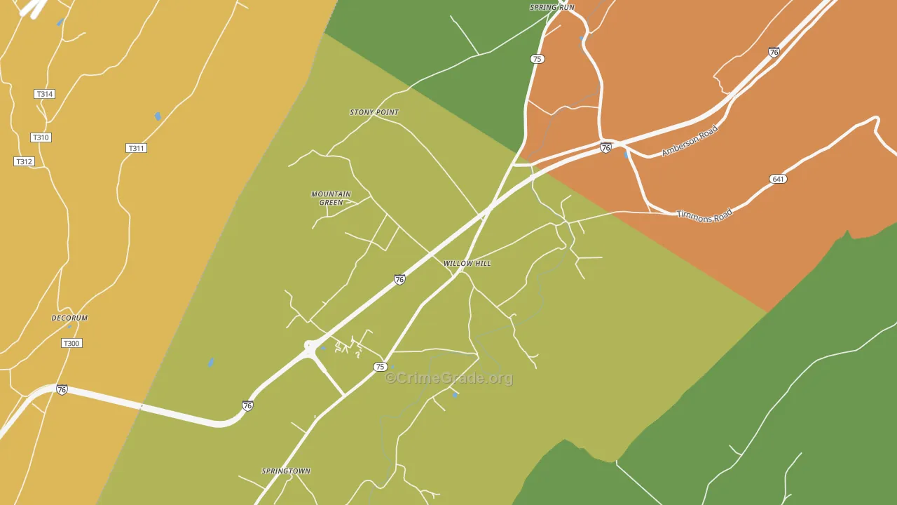 17271, PA Map of Drug-Related Crime Rates