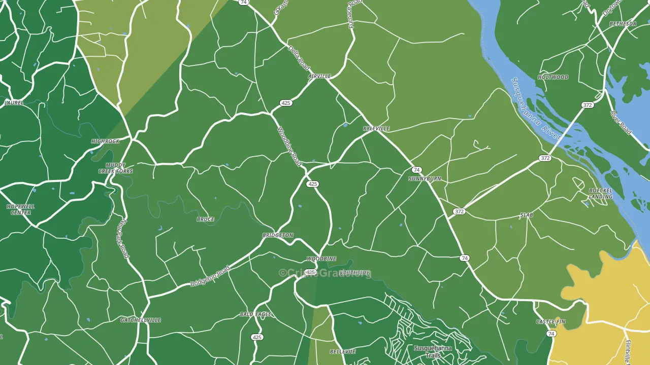 17302, PA Map of Drug-Related Crime Rates