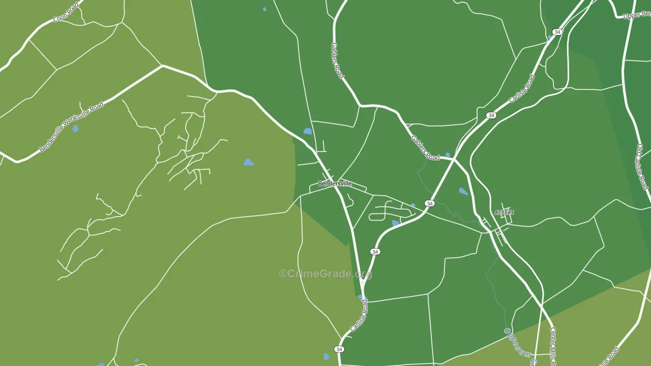 17306, PA Map of Drug-Related Crime Rates