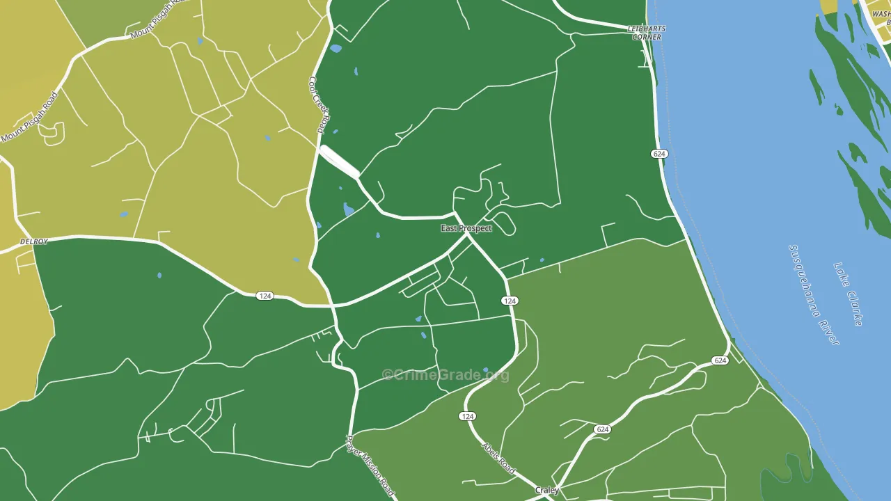 17317, PA Map of Drug-Related Crime Rates