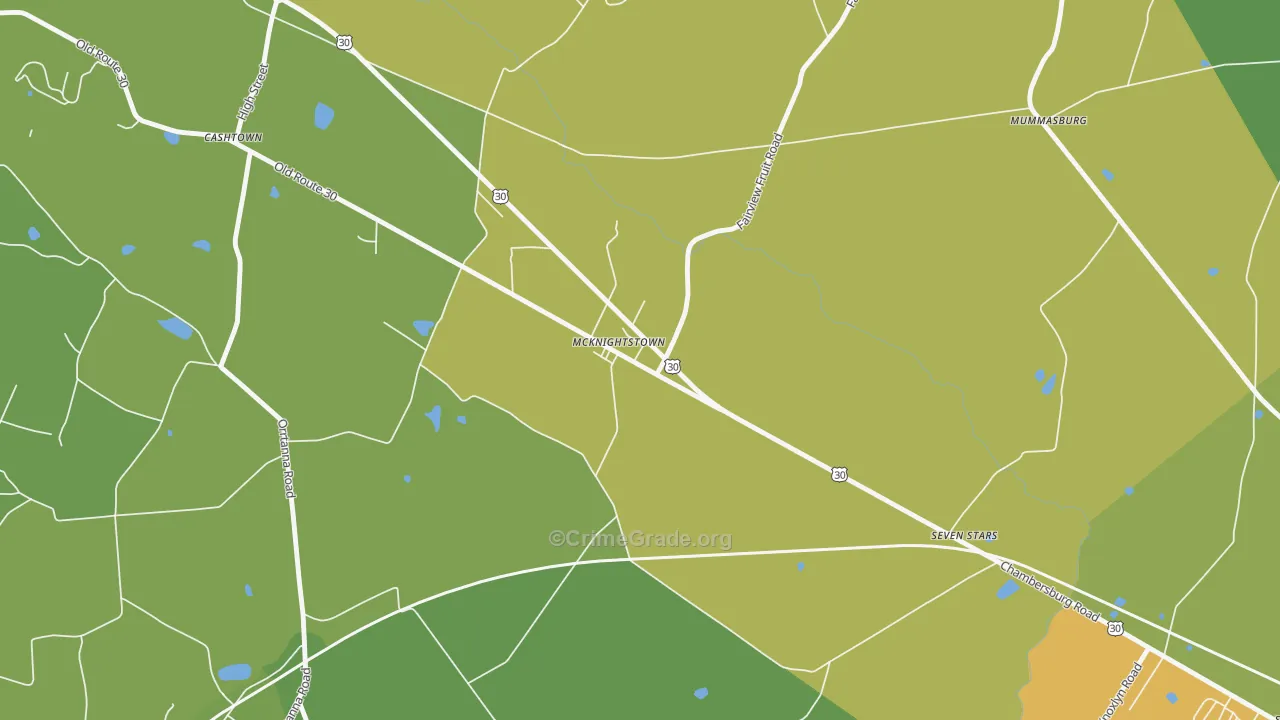 17343, PA Map of Drug-Related Crime Rates