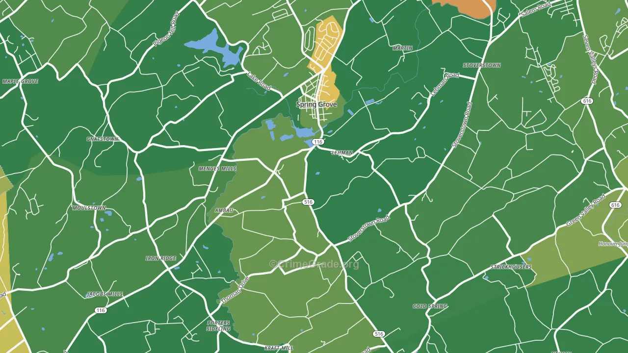 17362, PA Map of Drug-Related Crime Rates
