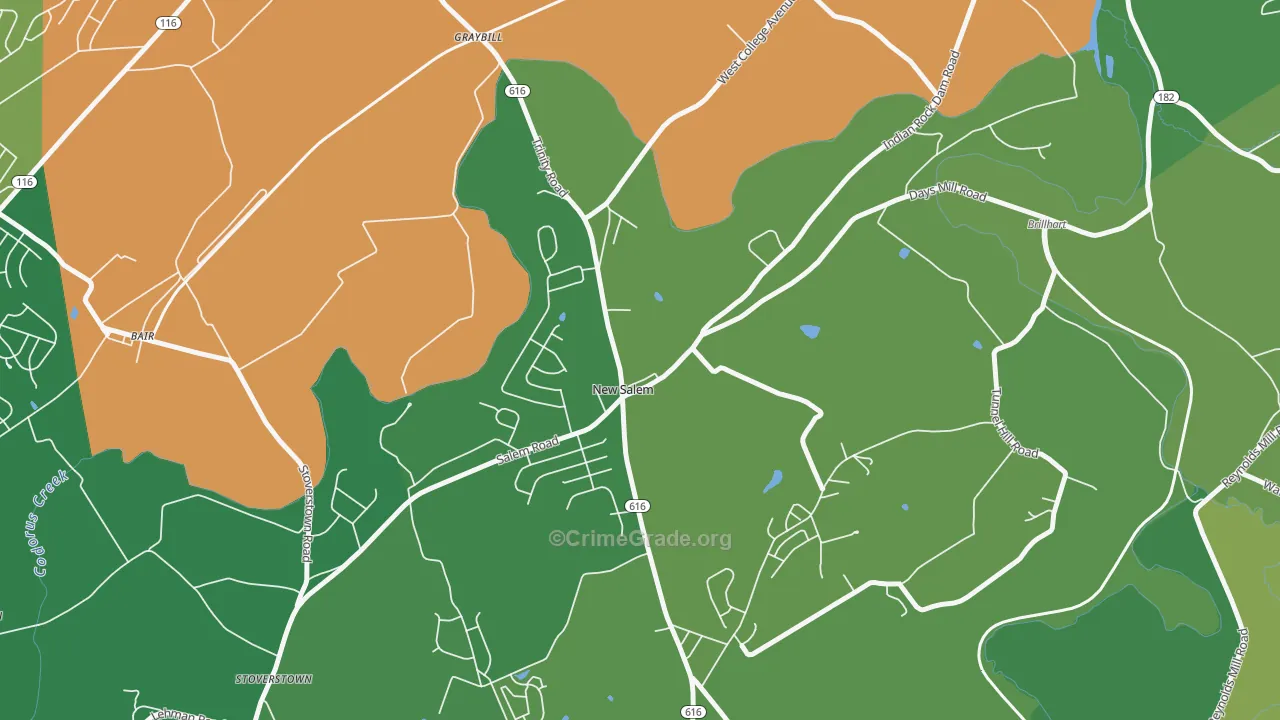 17371, PA Map of Drug-Related Crime Rates