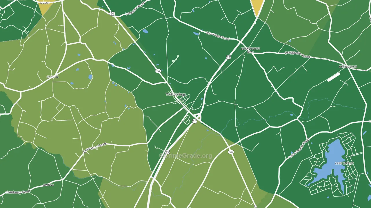17372, PA Map of Drug-Related Crime Rates