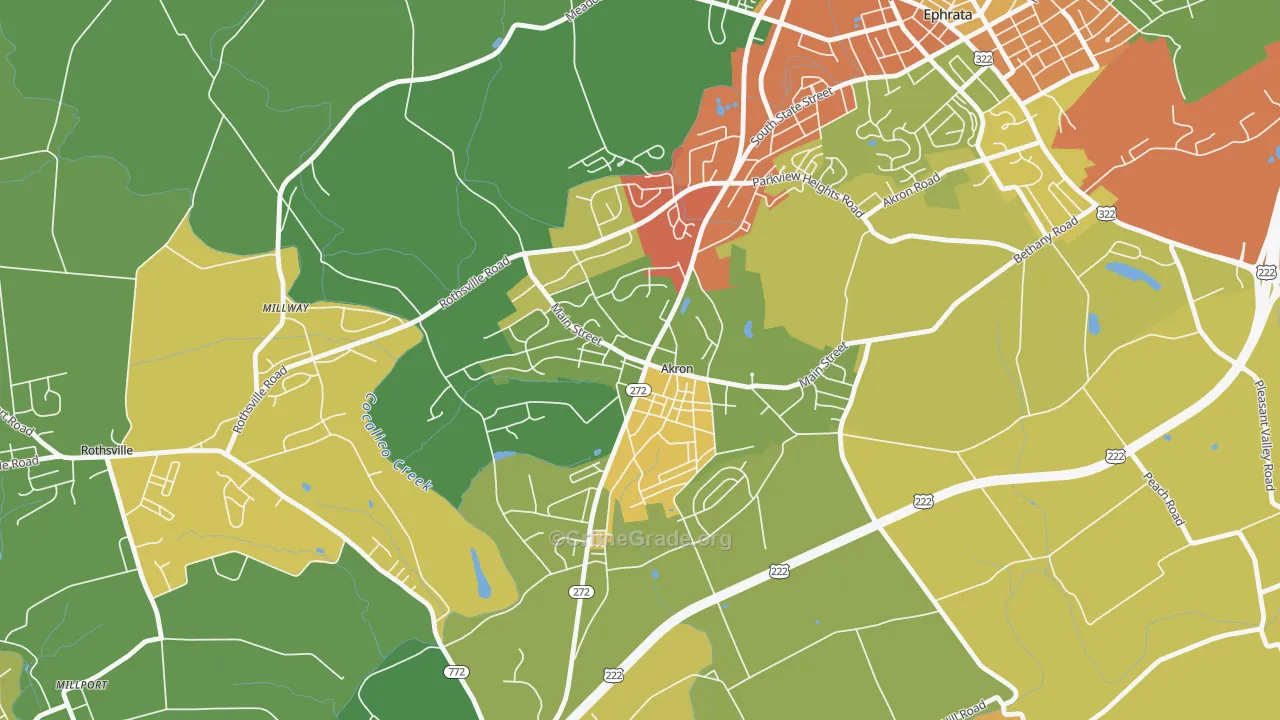 17501, PA Map of Drug-Related Crime Rates