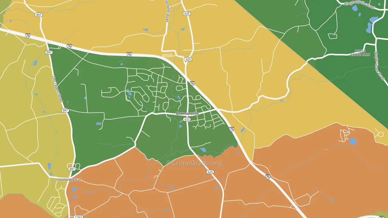 17507, PA Map of Drug-Related Crime Rates