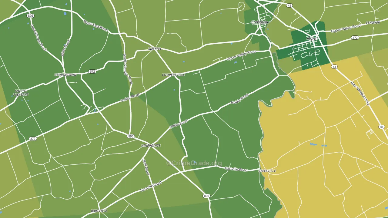 17509, PA Map of Drug-Related Crime Rates