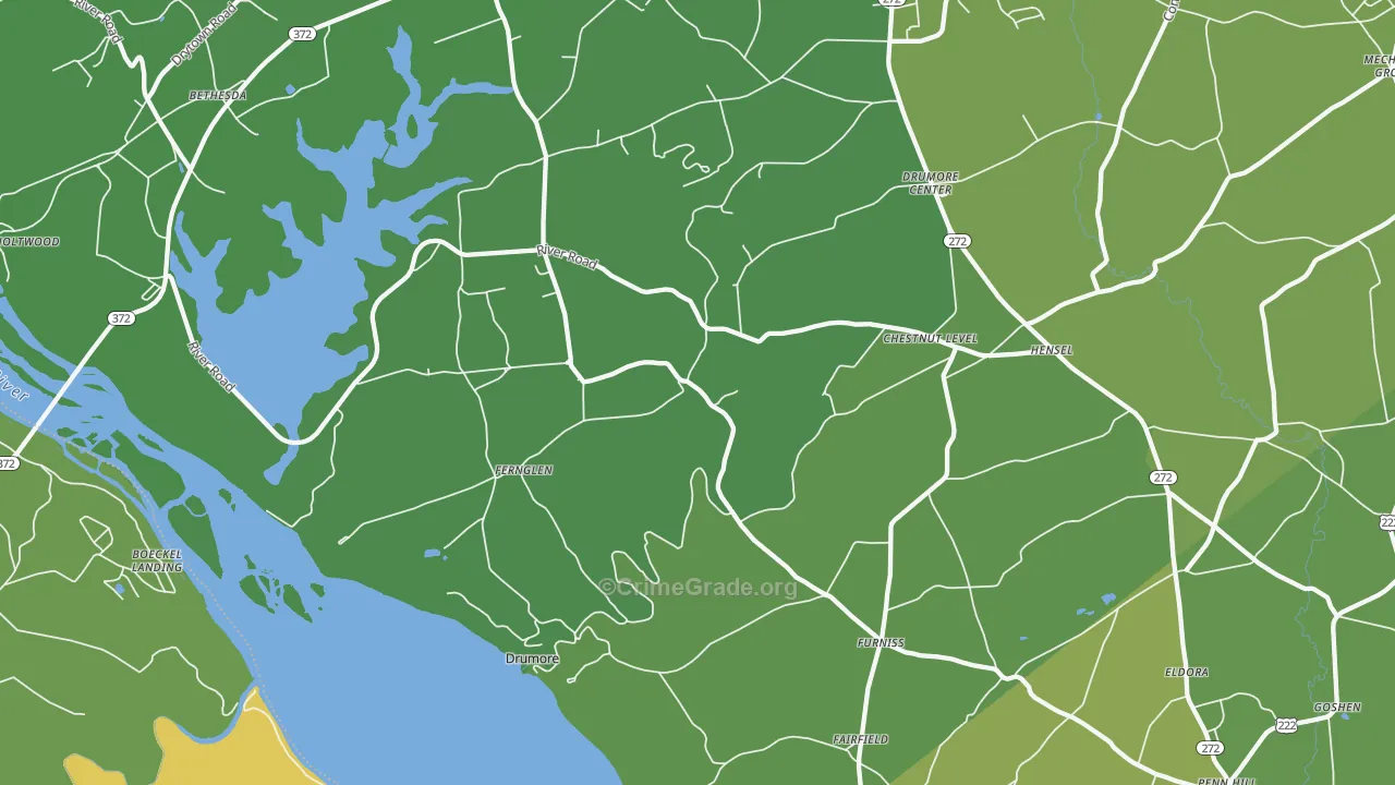 17518, PA Map of Drug-Related Crime Rates