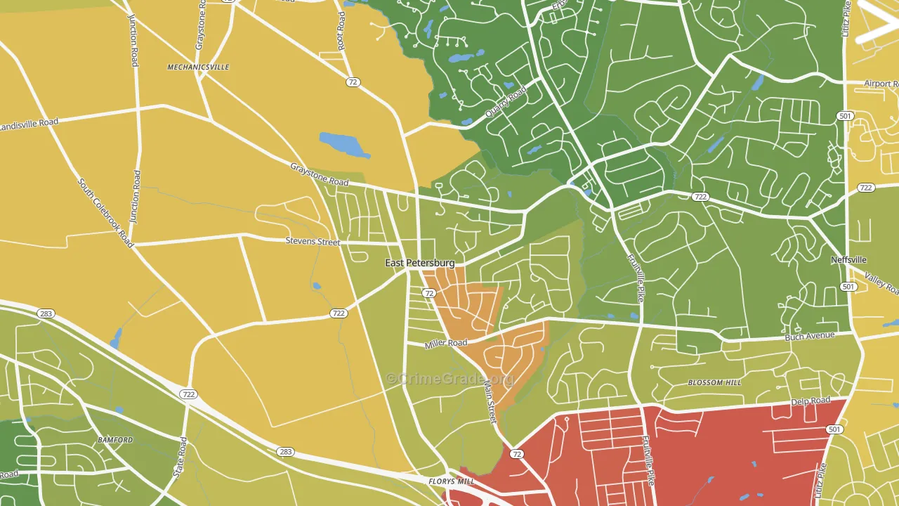17520, PA Map of Drug-Related Crime Rates
