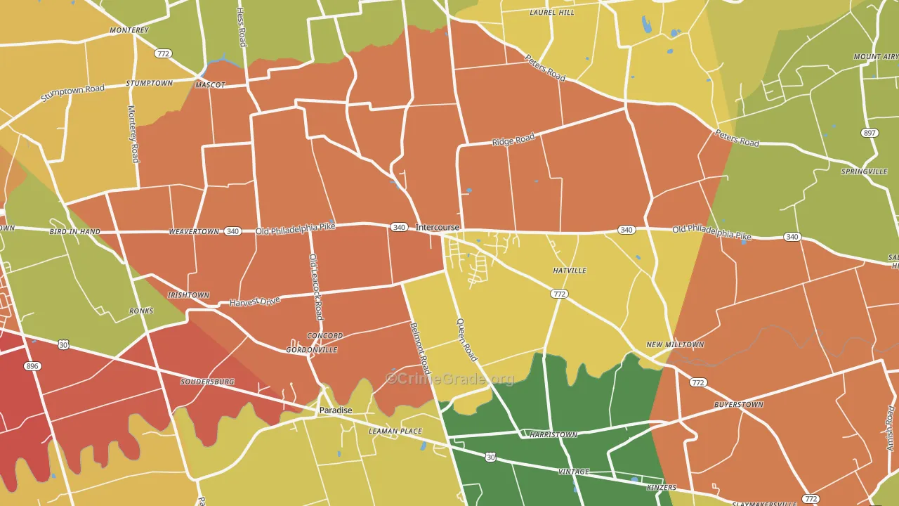17529, PA Map of Drug-Related Crime Rates