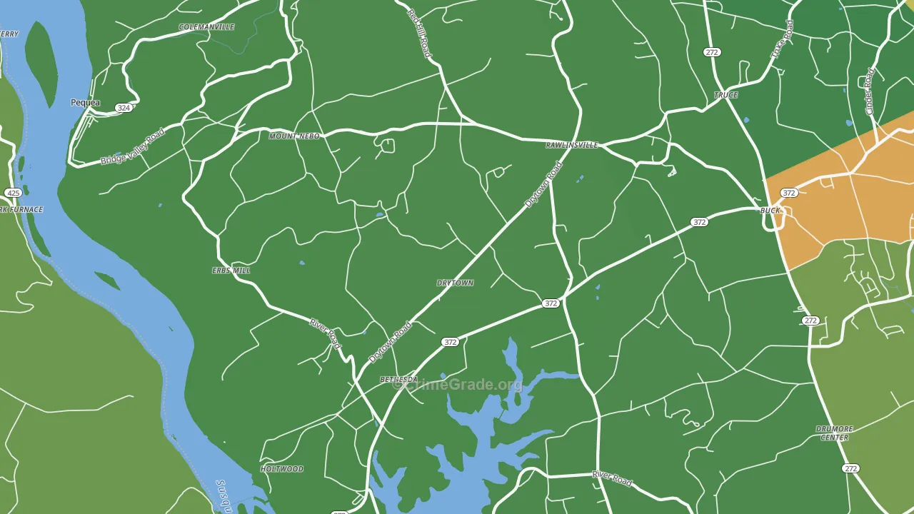 17532, PA Map of Drug-Related Crime Rates