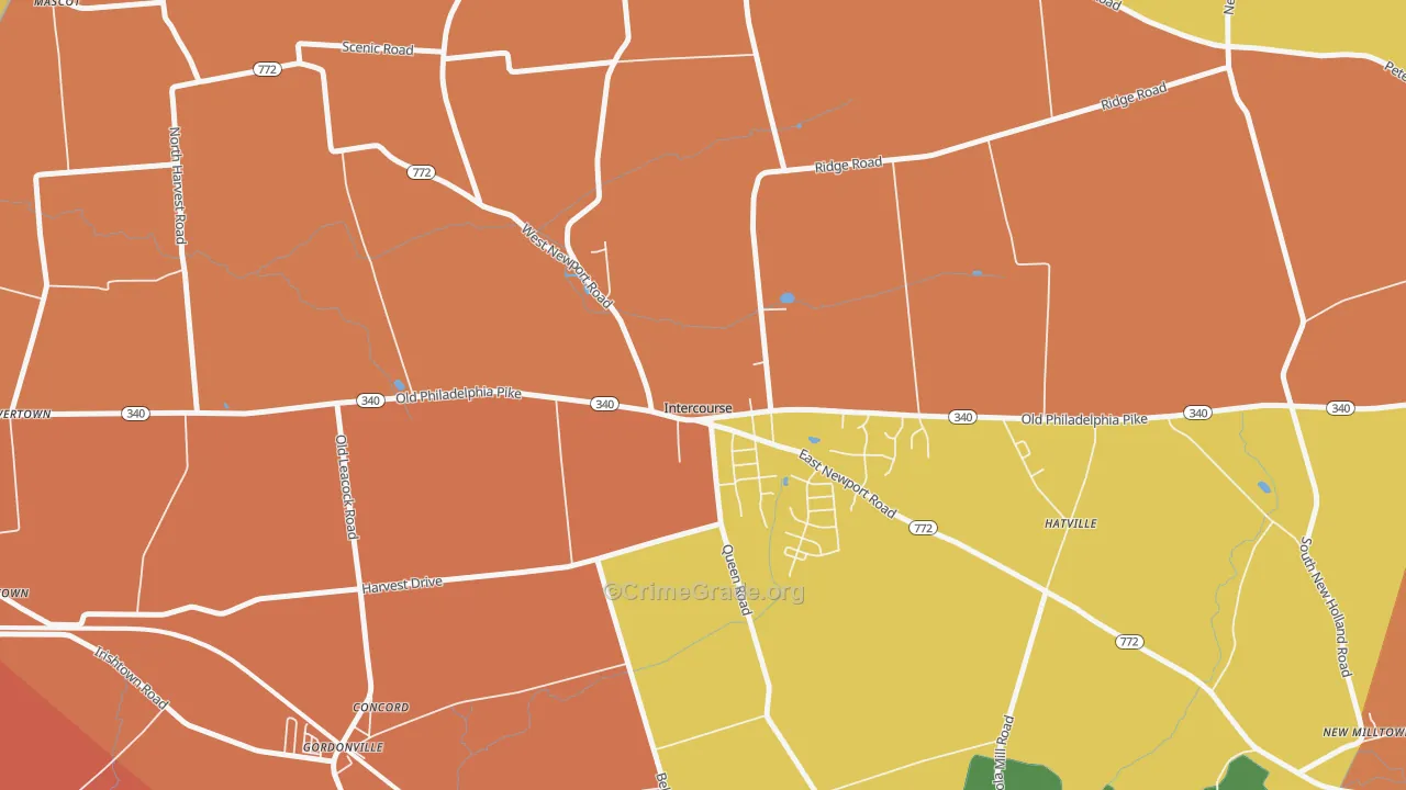 17534, PA Map of Drug-Related Crime Rates