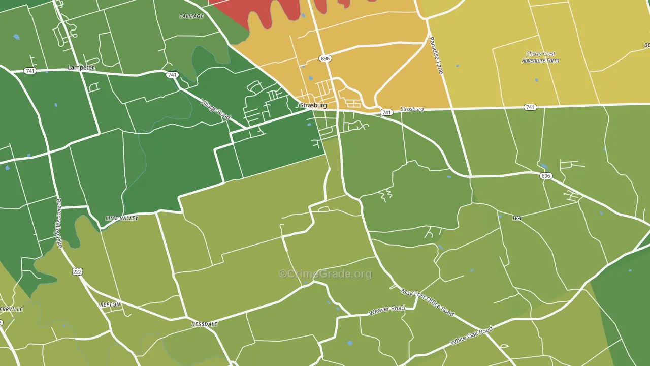 17579, PA Map of Drug-Related Crime Rates