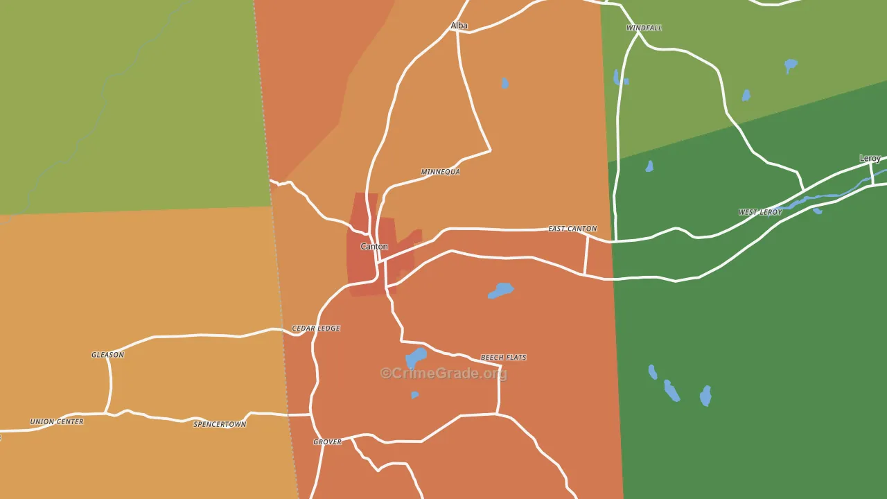 17724, PA Map of Drug-Related Crime Rates