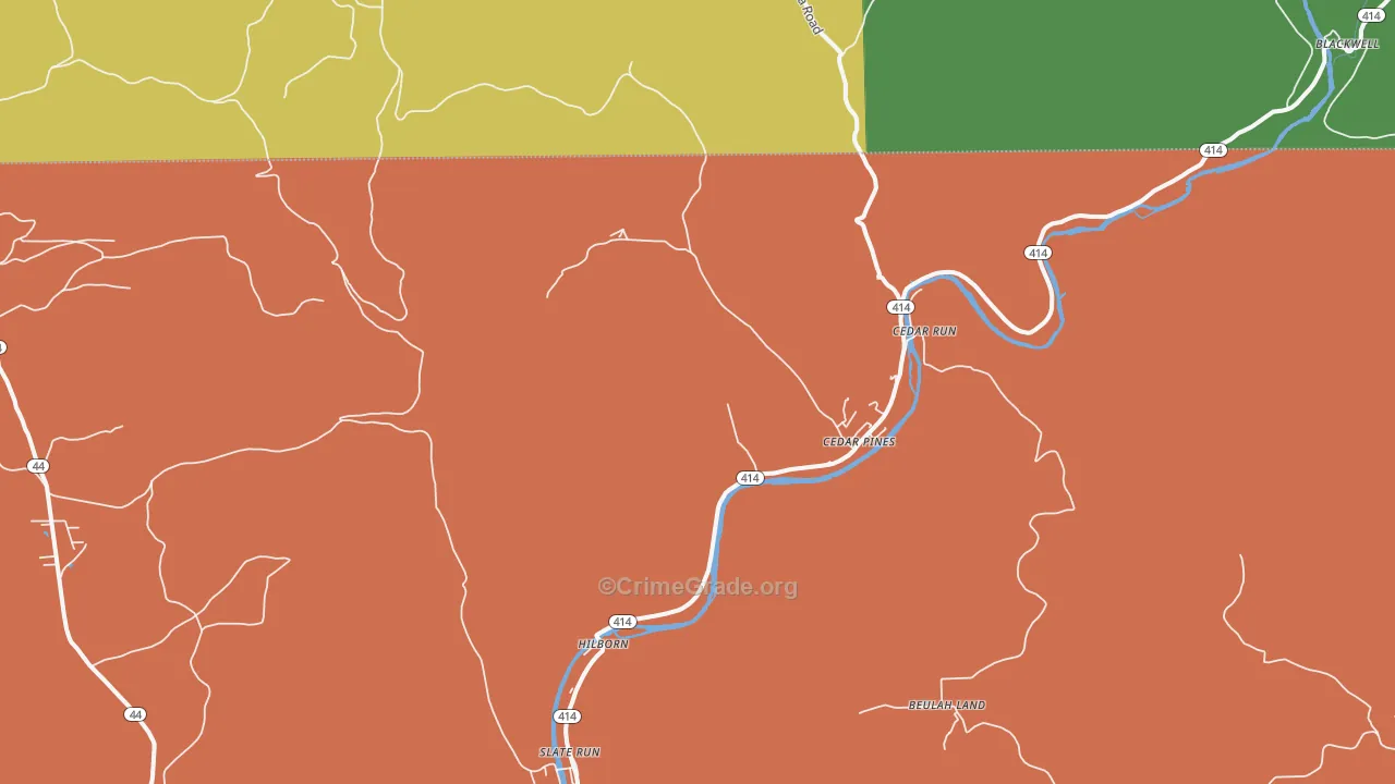 17727, PA Map of Drug-Related Crime Rates